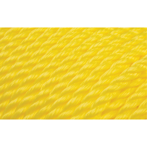 Corde jaune tress&eacute;e 3/8", Polypropyl&egrave;ne, 630' TGS INDUSTRIEL