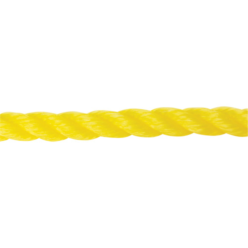 5/8" Braided Yellow Rope, Polypropylene, 200' TGS INDUSTRIEL
