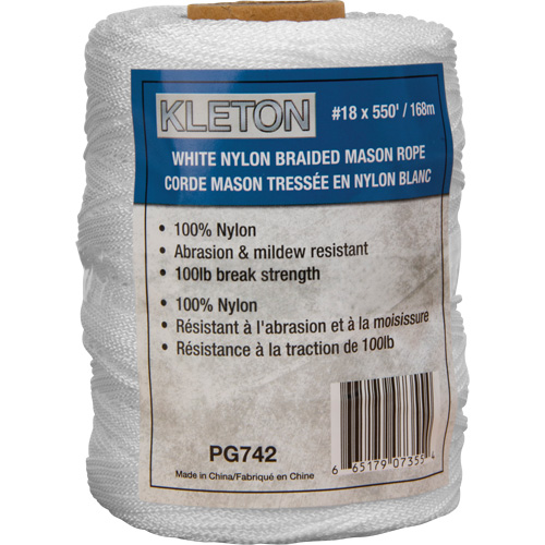 Corde Mason tress&eacute;e no 18, Nylon, 550' TGS INDUSTRIEL