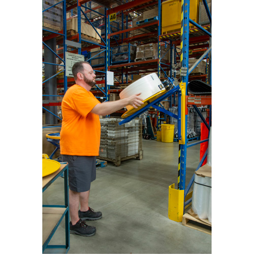 Strapping Dispenser, Polyester/Steel/Polypropylene Straps, 16"/8" Core Dia., 3"/8"/6" Roll Width TGS INDUSTRIEL
