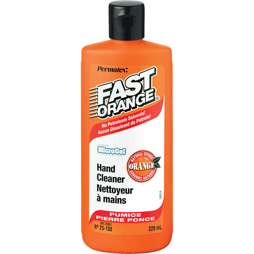 Nettoyant &agrave; mains, Pierre ponce, 220 ml, Bouteille, Orange TGS INDUSTRIEL