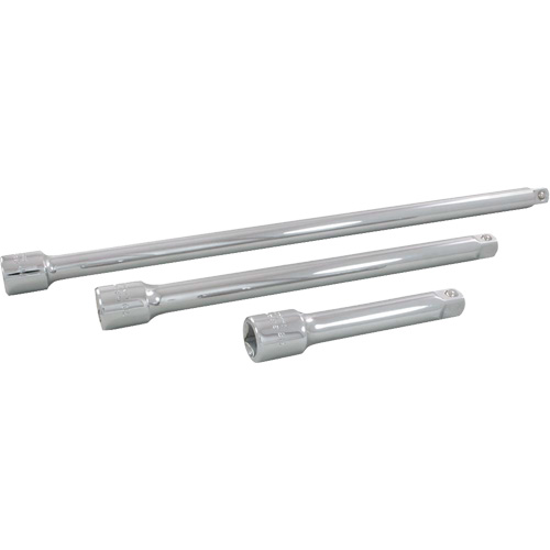 Jeu de rallonges pour douilles, Prise de 1/2", Fini Chrome, 3 Mcx TGS INDUSTRIEL