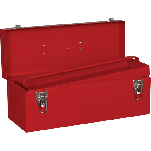 Coffre &agrave; outils, 7-1/8" P x 19" la x 7-1/2" h, Rouge TGS INDUSTRIEL