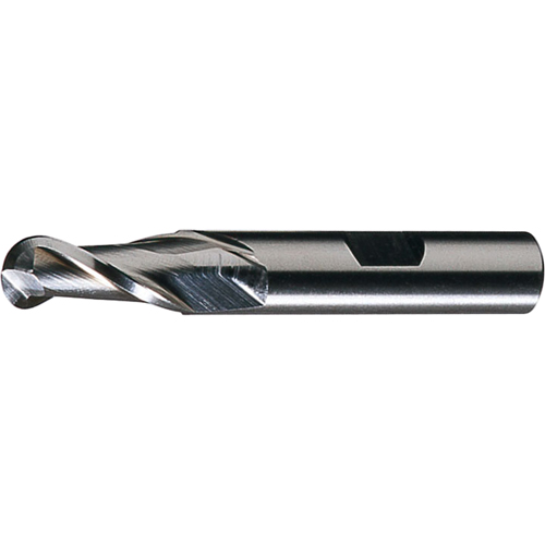 CLEVELAND Centre Cutting Ball Nose Single End Finishers, 3/4" Dia., 2 Flutes, High Speed Steel TGS INDUSTRIEL