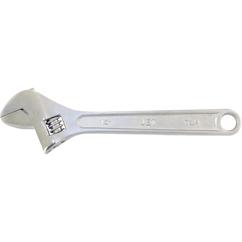 AW-10 Adjustable Wrench, 10" L, 1-1/4" Max Width, Chrome TGS INDUSTRIEL