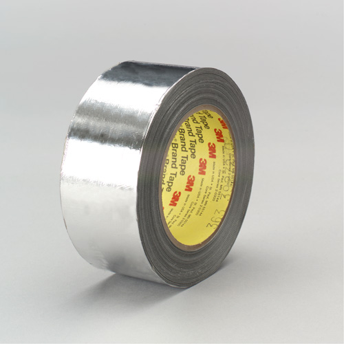 High-Temperature Aluminum Foil/Glass Cloth Tape, 12 mm (1/2") W x 33 m (108') L TGS INDUSTRIEL