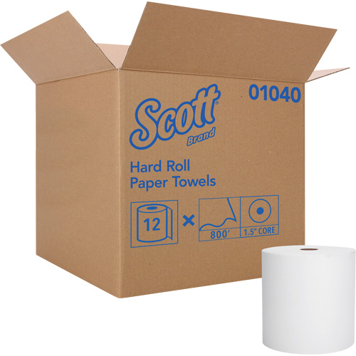 Scott&reg; Essential Hard Roll Towels, 1 Ply, Standard, 800' L TGS INDUSTRIEL