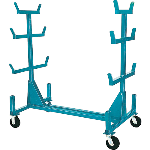 Supports mobiles pour tuyaux & barres, Acier, 34" la x 61" p x 58" h, Capacit&eacute; de 1000 lb TGS INDUSTRIEL