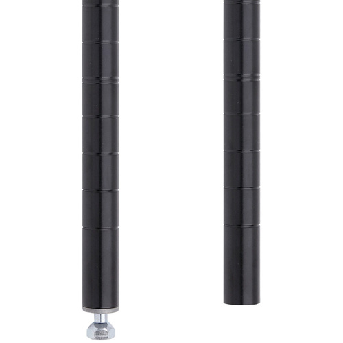 MONTANT ETAGERE STYLISEE14 1/2"H,NOIR TGS INDUSTRIEL