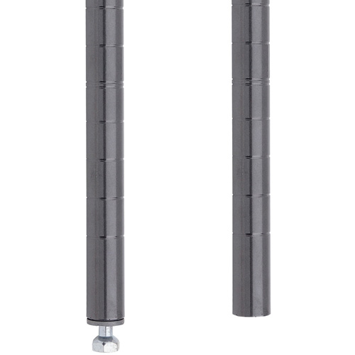 MONTANT ETAGERE STYLISEE14 1/2"H,VERRE FUME TGS INDUSTRIEL