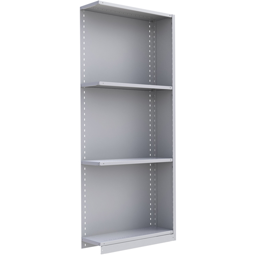 Interlok Shelving Unit, Steel, Boltless, 800 lbs. Capacity, 36" W x 88" H x 24" D TGS INDUSTRIEL