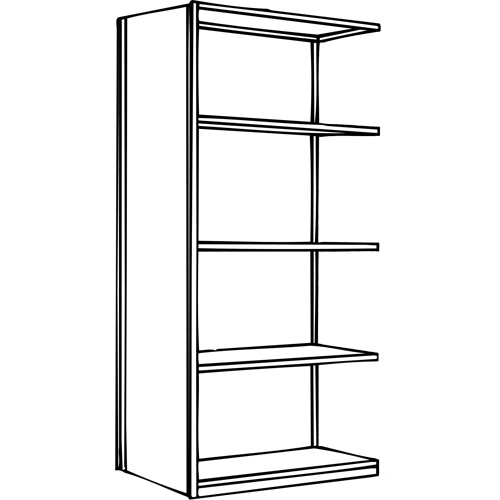 &eacute;l&eacute;ment de rayonnage Interlok, Acier, Sans boulons, Capacit&eacute; 800 lb, 36" la x 100" h x 24" p TGS INDUSTRIEL
