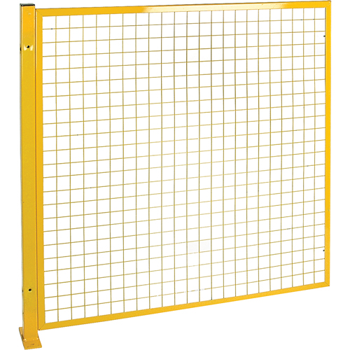 Protecteur de p&eacute;rim&egrave;tre de style treillis, 4' h x 4' la, Jaune TGS INDUSTRIEL
