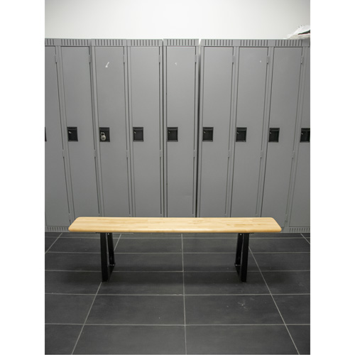 Locker Room Bench, Wood, 48" L x 9-1/2" W x 16-1/2" H TGS INDUSTRIEL