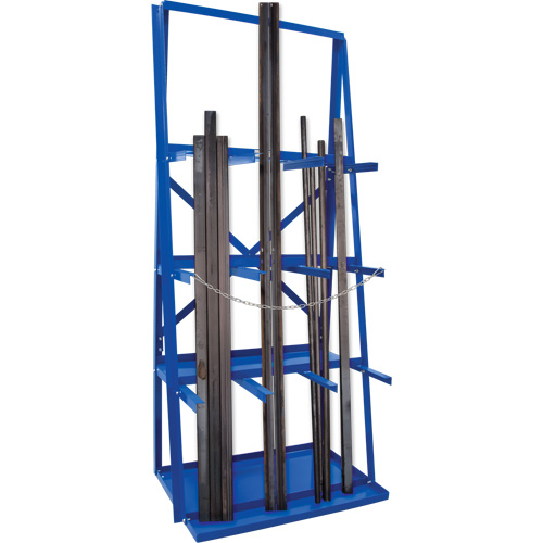 R&acirc;telier de rangement pour barre, Vertical, 3 Niveaux, 36" la x 24" p x 84" h, 3000 lb Cap. TGS INDUSTRIEL