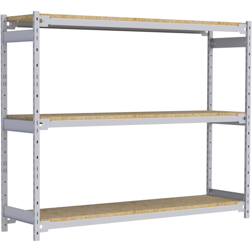&eacute;tag&egrave;re-classeur de grande largeur, Acier, 3 Tablettes, 72" la x 18" p x 60" h TGS INDUSTRIEL