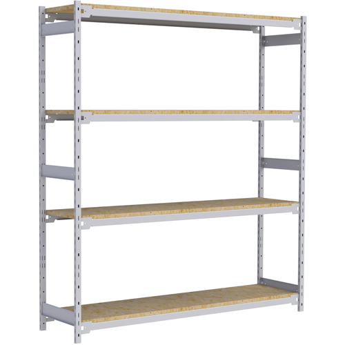 &eacute;tag&egrave;re-classeur de grande largeur, Acier, 4 Tablettes, 72" la x 18" p x 84" h TGS INDUSTRIEL