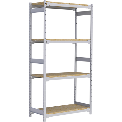 &eacute;tag&egrave;re-classeur de grande largeur, Acier, 4 Tablettes, 42" la x 18" p x 84" h TGS INDUSTRIEL