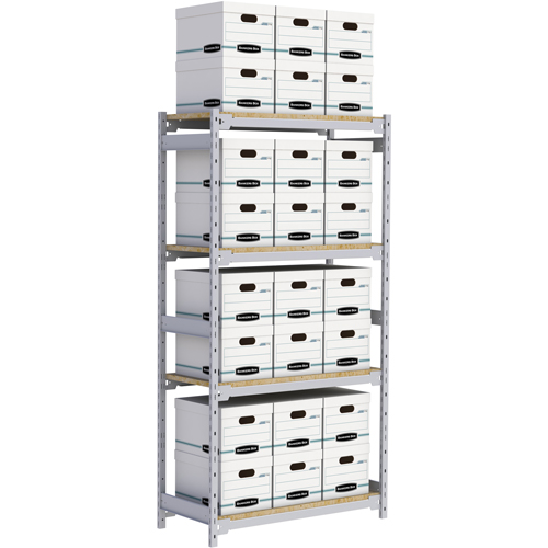 &eacute;tag&egrave;re-classeur de grande largeur, Acier, 4 Tablettes, 42" la x 18" p x 84" h TGS INDUSTRIEL