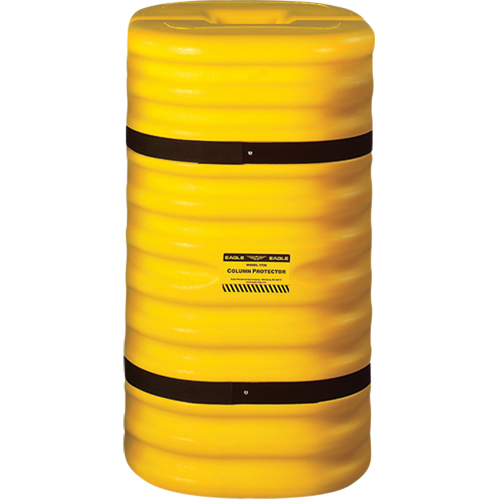 Protecteur de colonne, Ouverture int&eacute;rieure 12" x 12", 24" lo x 24" la x 42" h, Jaune TGS INDUSTRIEL