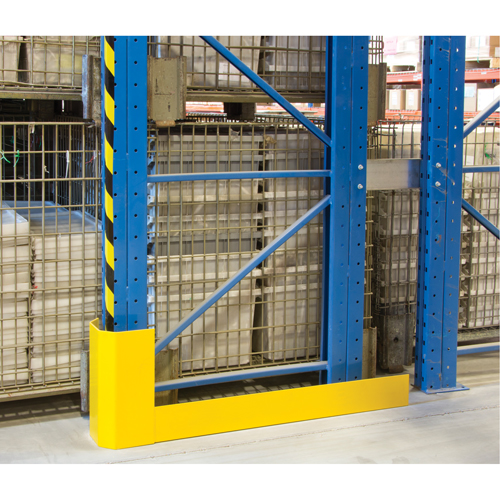 Protecteurs d'all&eacute;es de rayonnages, 3" la x 56" lo x 16" h, Jaune s&eacute;curit&eacute; OSHA TGS INDUSTRIEL