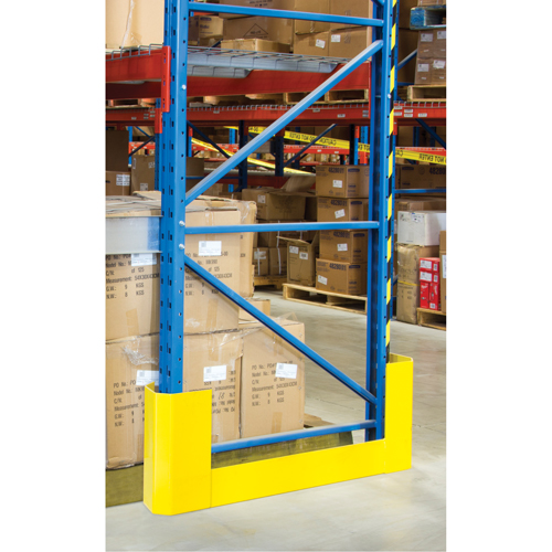 Protecteurs d'all&eacute;es de rayonnages, 3" la x 53" lo x 16" h, Jaune s&eacute;curit&eacute; OSHA TGS INDUSTRIEL