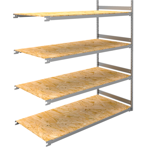 Wide Span Record Storage Shelving, Steel, 4 Shelves, 72" W x 32" D x 84" H, Add-On Kit TGS INDUSTRIEL