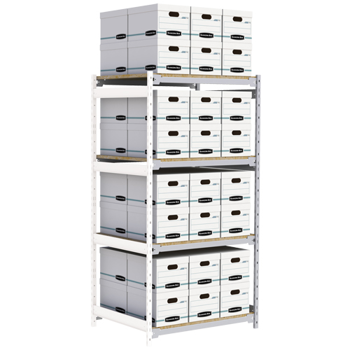 &eacute;tag&egrave;re-classeur de grande largeur, Acier, 4 Tablettes, 42" la x 32" p x 84" h, Ensemble Ajout TGS INDUSTRIEL