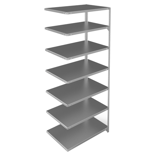 &eacute;l&eacute;ment de rayonnage, Acier galvanis&eacute;, Montant &agrave; fente, Capacit&eacute; 400 lb, 36" la x 84" h x 24" p TGS INDUSTRIEL