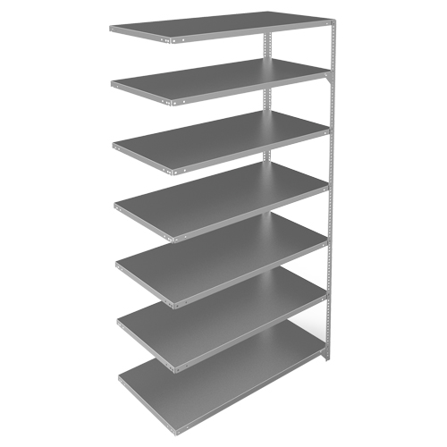 &eacute;l&eacute;ment de rayonnage, Acier galvanis&eacute;, Montant &agrave; fente, Capacit&eacute; 275 lb, 48" la x 84" h x 24" p TGS INDUSTRIEL