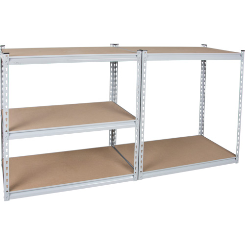 Heavy-Duty Shelving, Steel, Boltless, 1200 lbs. Capacity, 36" W x 72" H x 18" D TGS INDUSTRIEL