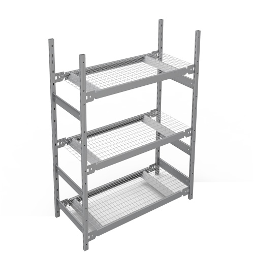 Wide Span Storage Shelving, Steel, Boltless, 1340 lbs. Capacity, 42" W x 60" H x 18" D TGS INDUSTRIEL