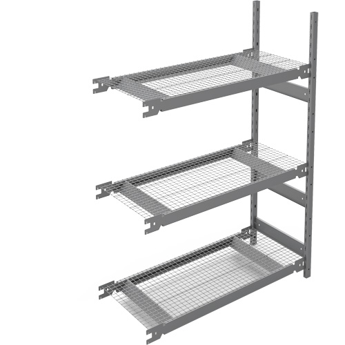 Wide Span Storage Shelving, Steel, Boltless, 1340 lbs. Capacity, 42" W x 60" H x 18" D TGS INDUSTRIEL