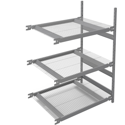 Wide Span Storage Shelving, Steel, Boltless, 1340 lbs. Capacity, 42" W x 60" H x 32" D TGS INDUSTRIEL