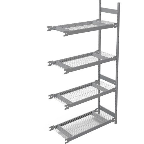 Wide Span Storage Shelving, Steel, Boltless, 1340 lbs. Capacity, 42" W x 84" H x 18" D TGS INDUSTRIEL