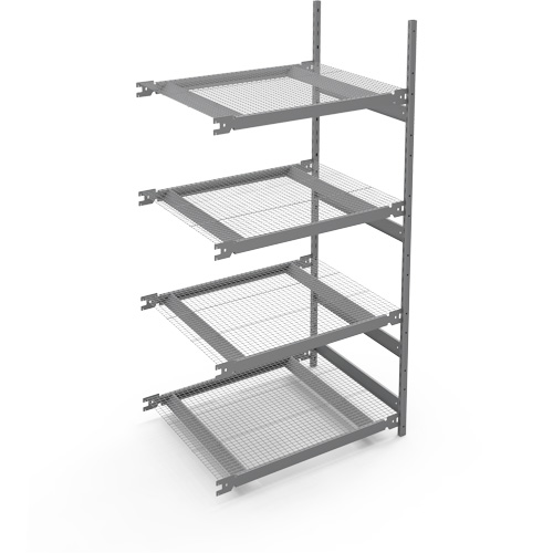 Wide Span Storage Shelving, Steel, Boltless, 1340 lbs. Capacity, 42" W x 84" H x 32" D TGS INDUSTRIEL