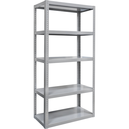 Heavy-Duty Shelving, Steel, Bolted, 3000 lbs. Capacity, 36" W x 72" H x 18" D TGS INDUSTRIEL