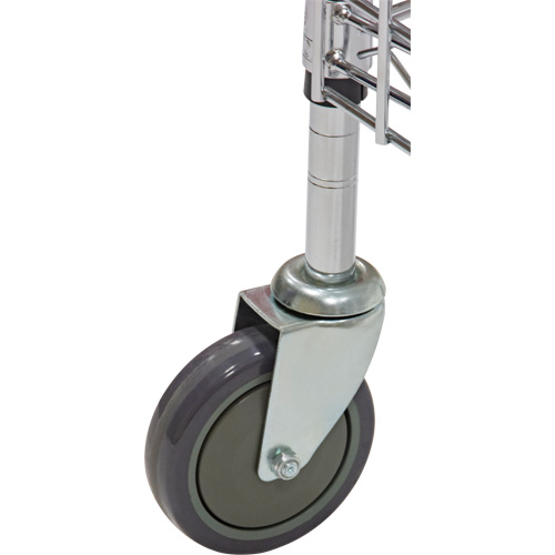 Security Cart, Chrome Plated, 60" x 69" x 24", 500 lbs. Capacity TGS INDUSTRIEL