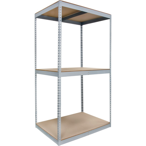 Heavy-Duty Shelving, Steel, Boltless, 1200 lbs. Capacity, 48" W x 84" H x 36" D TGS INDUSTRIEL