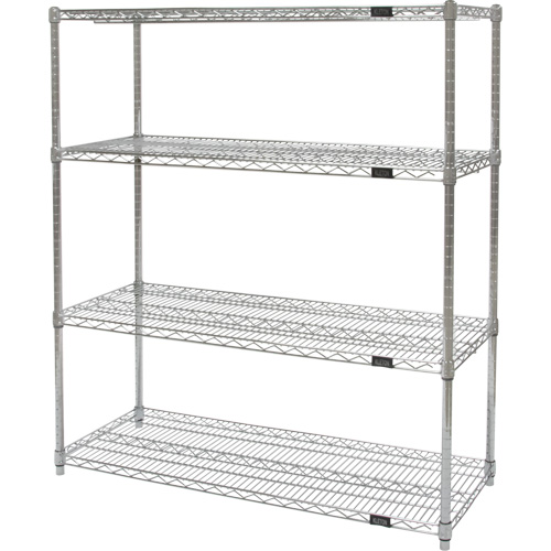 &eacute;tag&egrave;res robustes en treillis chromat&eacute;, Tiers 4, 36" la x 54" h x 24" p TGS INDUSTRIEL