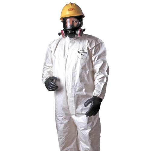 Combinaisons Tychem 4000, Grand, Blanc TGS INDUSTRIEL