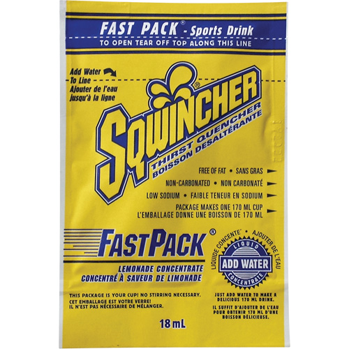 Sqwincher&reg; Boisson de r&eacute;hydratation Fast Pack, Emballage-portion, Limonade TGS INDUSTRIEL