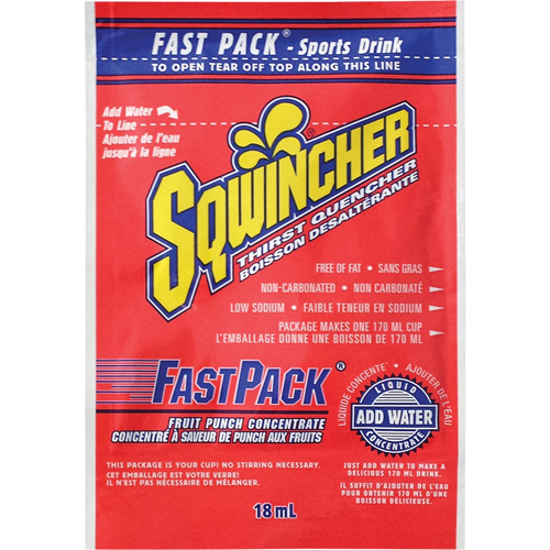 Sqwincher&reg; Boisson de r&eacute;hydratation Fast Pack, Emballage-portion, Punch aux fruits TGS INDUSTRIEL