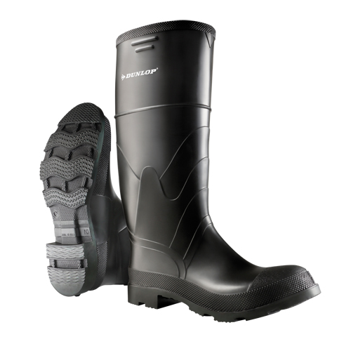 16" Economy Boots, PVC, Steel Toe, Size 6, Puncture Resistant Sole TGS INDUSTRIEL