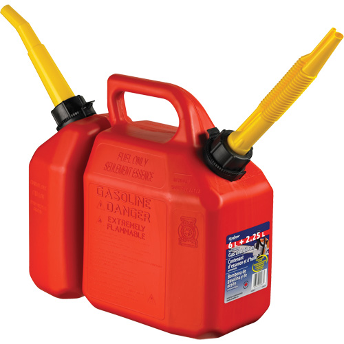 Combo Jerry Can Gasoline/Oil, 2.17 US Gal/8.25 L, Red, CSA Compliant/ULC TGS INDUSTRIEL