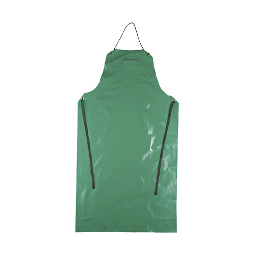 A43 48 CA-43&reg; FR Apron, Polyester/PVC, 29" L x 48" W, Green TGS INDUSTRIEL