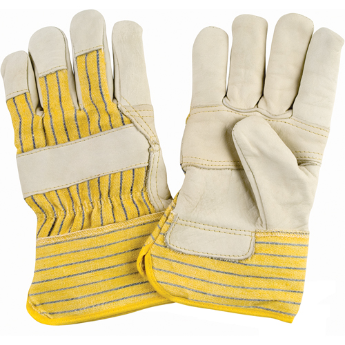 Gants d'ajusteur doubl&eacute;s pour l'hiver &agrave; paume renforc&eacute;e, T-Grand, Paume en Cuir fleur de vache, Doublure en Molleton de coton TGS INDUSTRIEL