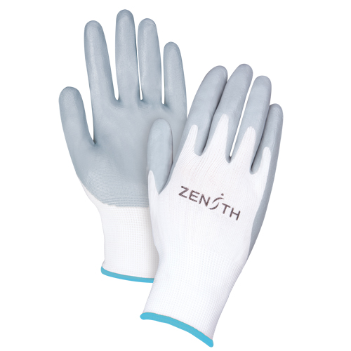 Gants l&eacute;gers enduits et respirants, 10/T-Grand, R&ecirc;vetement Mousse de nitrile, Calibre 13, Enveloppe en Polyester TGS INDUSTRIEL