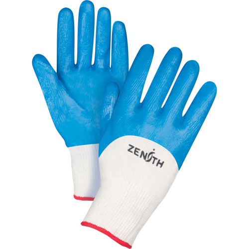 Gants enduits et tricot&eacute;s sans coutures de poids moyen, 7/Petit, R&ecirc;vetement Nitrile, Calibre 13, Enveloppe en Coton TGS INDUSTRIEL