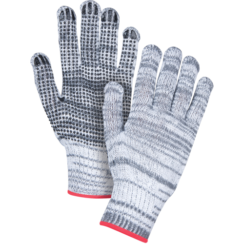 Dotted String Knit Gloves, Poly/Cotton, Single Sided, 7 Gauge, Small TGS INDUSTRIEL